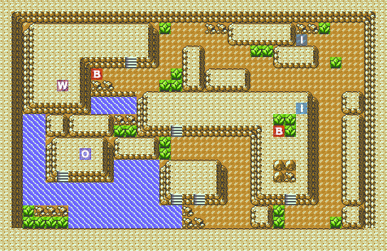 Cerulean Cave B1F map