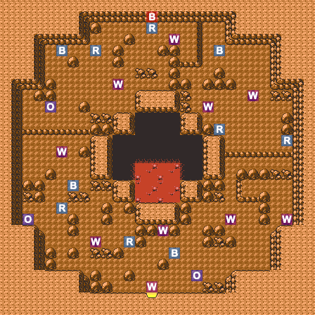 Cinnabar Volcano 1F map