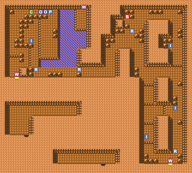 Silver Cave Item Rooms map