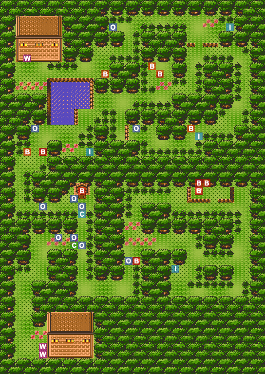 Ilex Forest map