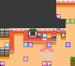 Indigo Plateau Pokecenter 1F map