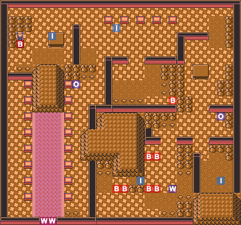 Pokemon Mansion 1F map