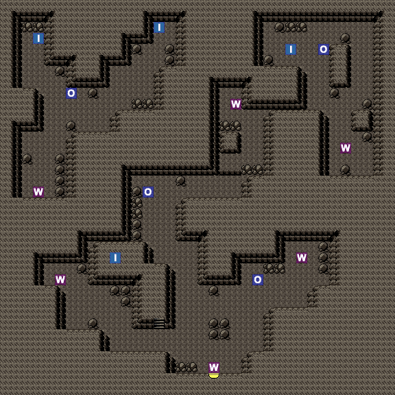 Quiet Cave 1F map