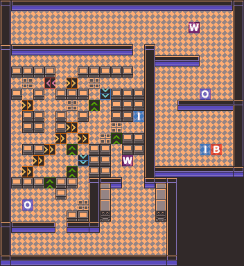 Rocket Hideout B3F map